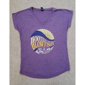 Anvil Hootie And The Blowfish Women's Surfing Graphic T-Shirt Purple Size M